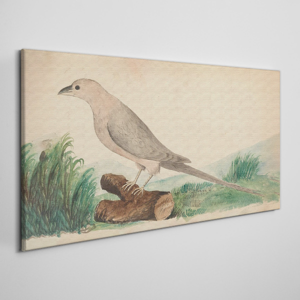 Tablou canvas O pasăre în fundalul naturii