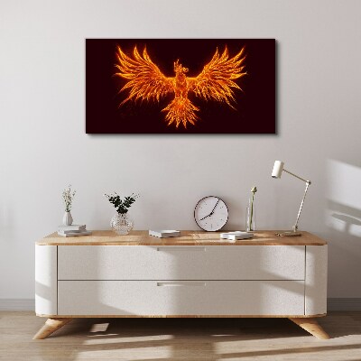 Tablou canvas Phoenix arzând