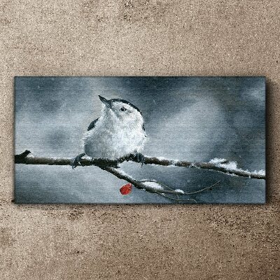 Tablou canvas Animal Pasăre Zăpadă Iarnă