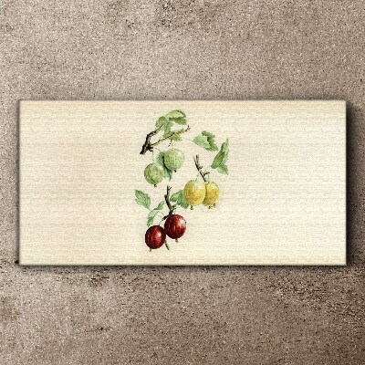 Tablou canvas Fructe pe un fundal pastel