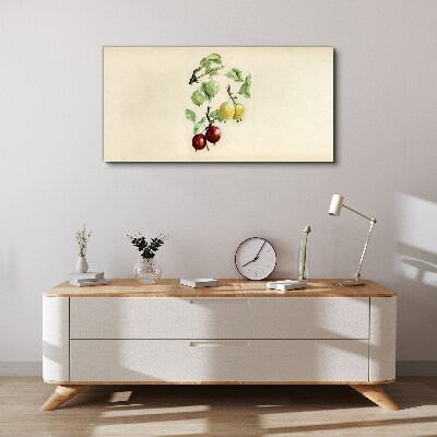 Tablou canvas Fructe pe un fundal pastel