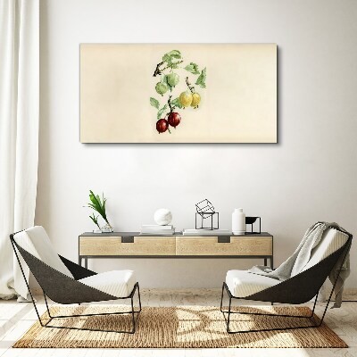 Tablou canvas Fructe pe un fundal pastel