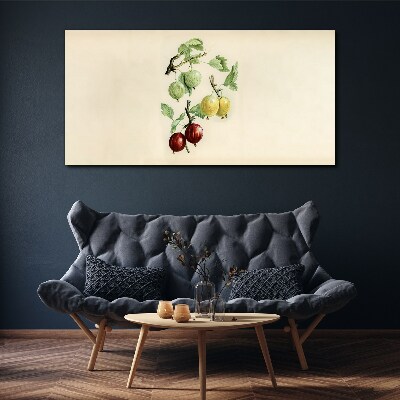 Tablou canvas Fructe pe un fundal pastel