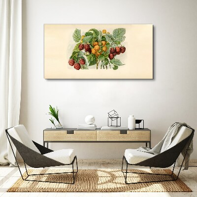 Tablou canvas Buchet fructat de zmeura si mure