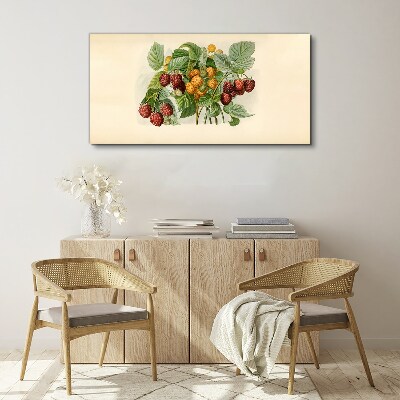 Tablou canvas Buchet fructat de zmeura si mure