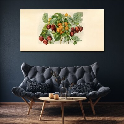 Tablou canvas Buchet fructat de zmeura si mure