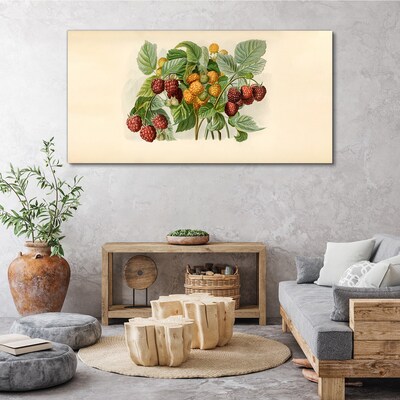 Tablou canvas Buchet fructat de zmeura si mure