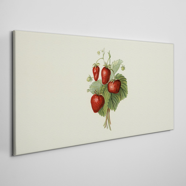 Tablou canvas Buchet de căpșuni pe un fundal deschis