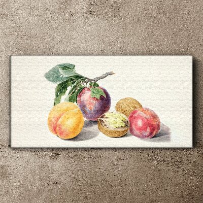 Tablou canvas Buchet de fructe pe fundal alb