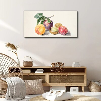 Tablou canvas Buchet de fructe pe fundal alb