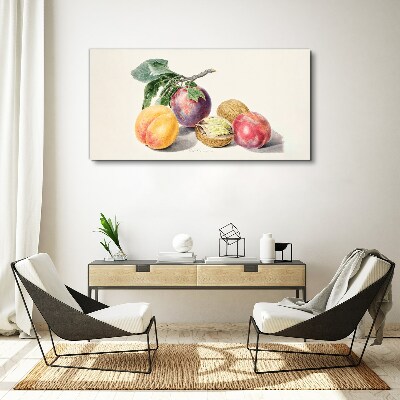 Tablou canvas Buchet de fructe pe fundal alb