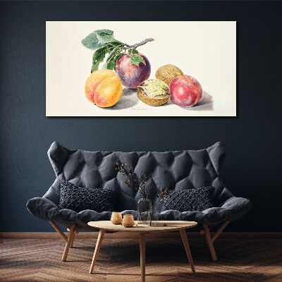 Tablou canvas Buchet de fructe pe fundal alb