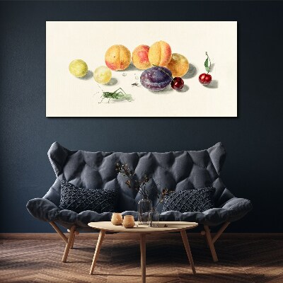 Tablou canvas Fructe pe un fundal alb