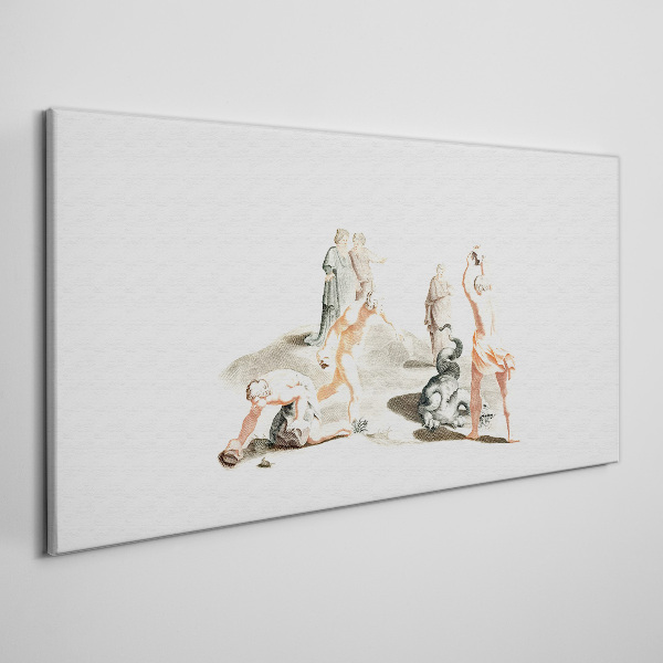 Tablou canvas Scenă mitologică în nuanțe pastelate