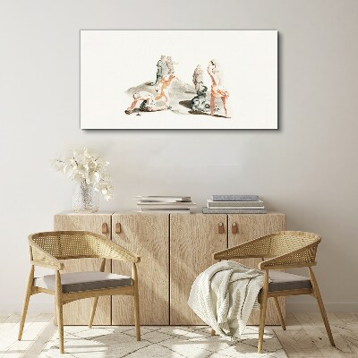 Tablou canvas Scenă mitologică în nuanțe pastelate