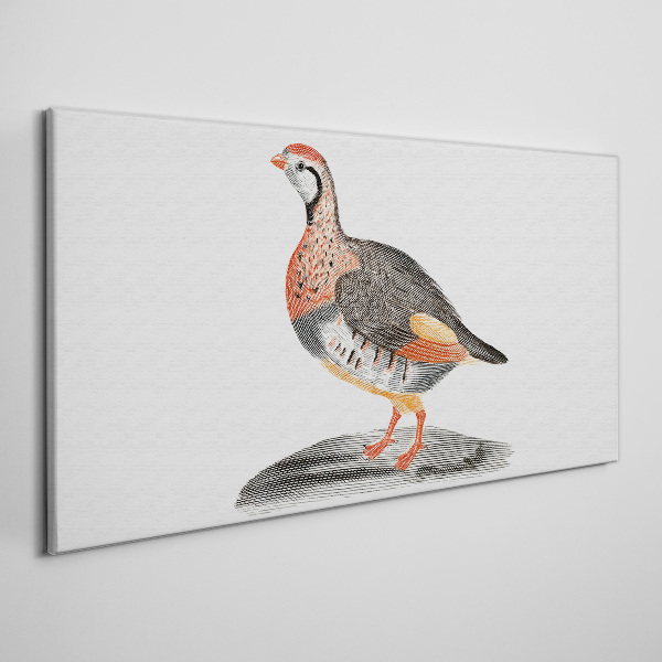 Tablou canvas Eleganța păsărilor în culori pastelate