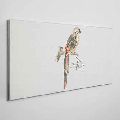 Tablou canvas Papagal pe o ramură