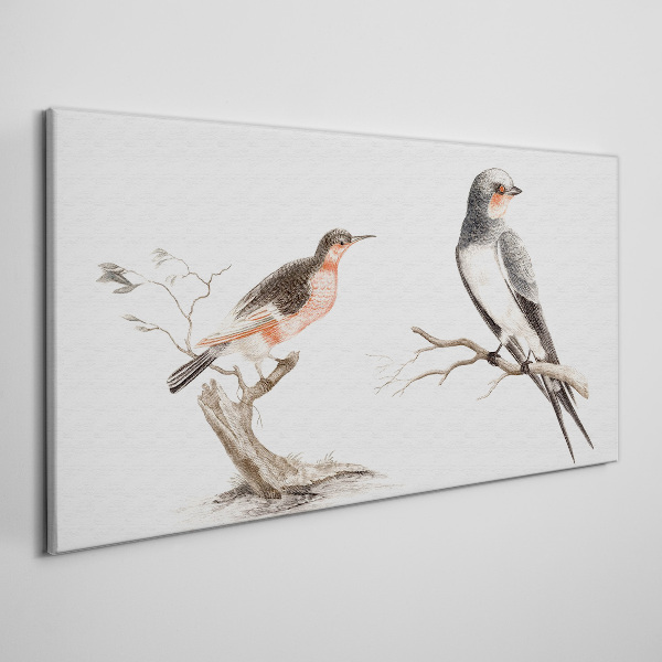 Tablou canvas Păsări pe ramuri