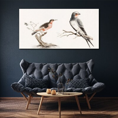 Tablou canvas Păsări pe ramuri