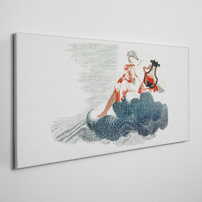 Tablou canvas Muza muzicală în nori