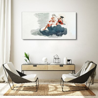 Tablou canvas Muza muzicală în nori