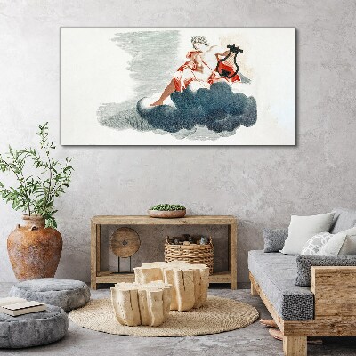 Tablou canvas Muza muzicală în nori