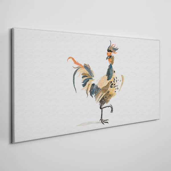 Tablou canvas Cocoș în acuarelă