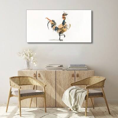 Tablou canvas Cocoș în acuarelă