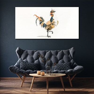Tablou canvas Cocoș în acuarelă