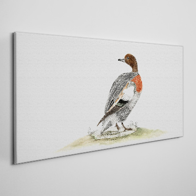 Tablou canvas Rață pe fond natural