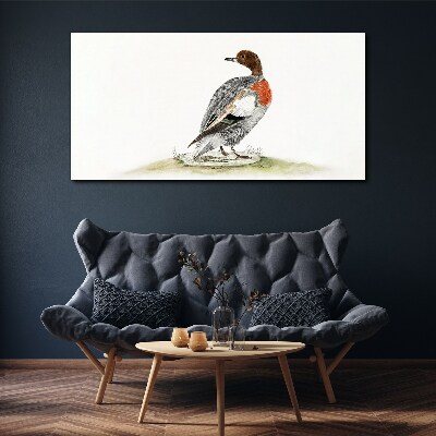 Tablou canvas Rață pe fond natural