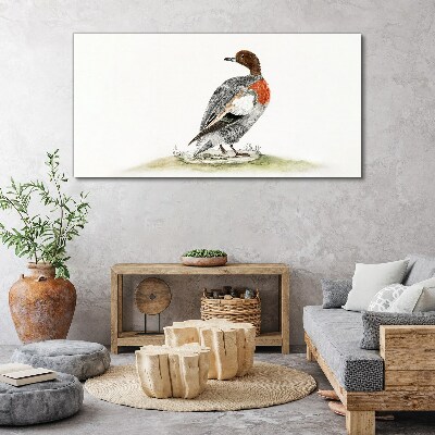 Tablou canvas Rață pe fond natural