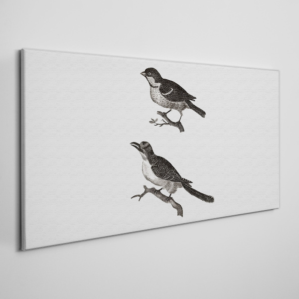 Tablou canvas Păsări pe o ramură