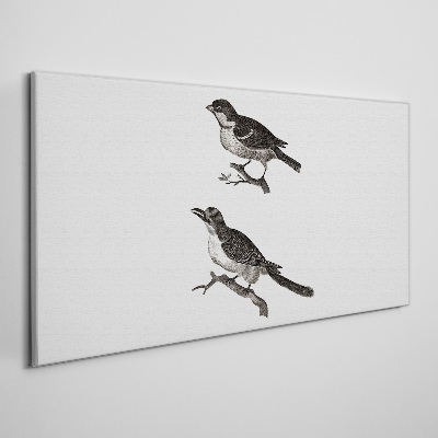 Tablou canvas Păsări pe o ramură