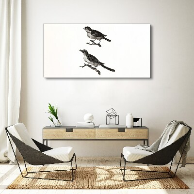 Tablou canvas Păsări pe o ramură