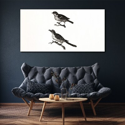 Tablou canvas Păsări pe o ramură
