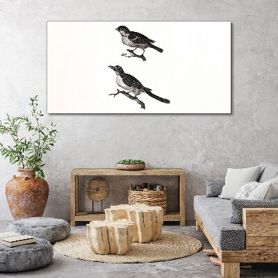 Tablou canvas Păsări pe o ramură