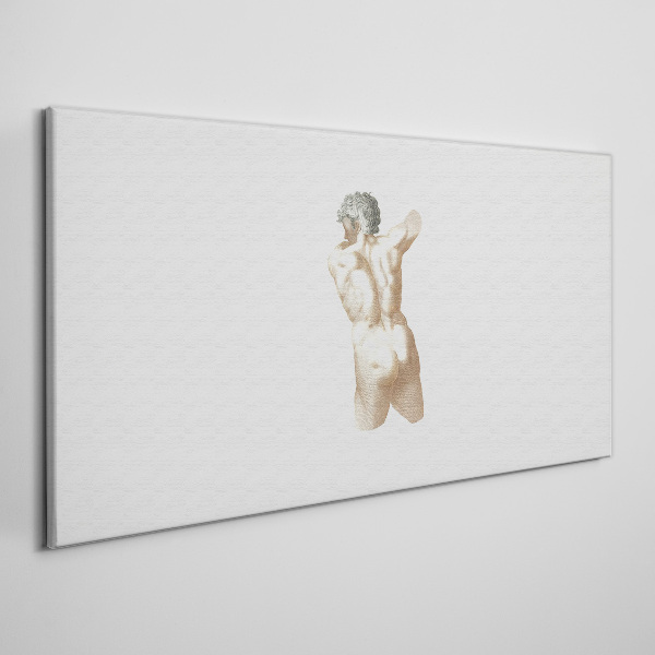 Tablou canvas Nudul unui bărbat cu păr