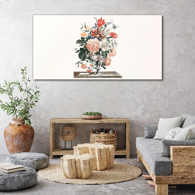 Tablou canvas Desen flori de plante