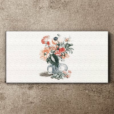 Tablou canvas Desen flori de plante