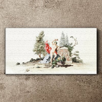 Tablou canvas Scenă mitologică cu fructe