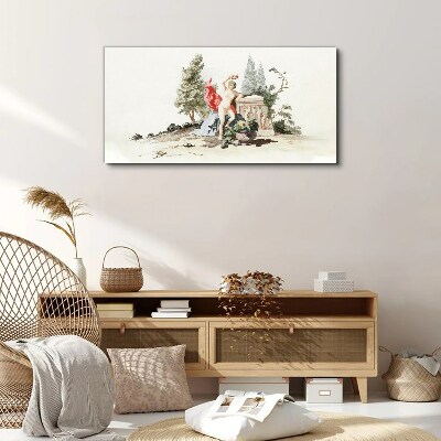 Tablou canvas Scenă mitologică cu fructe