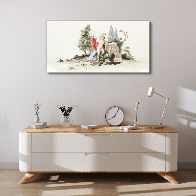 Tablou canvas Scenă mitologică cu fructe