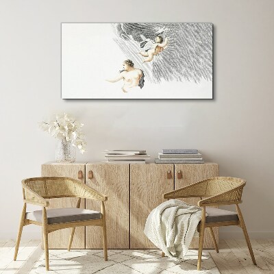Tablou canvas Îngeri în nori