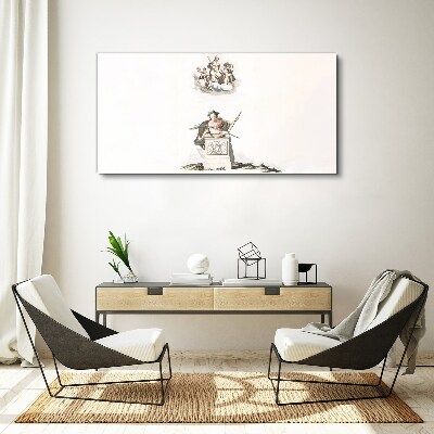 Tablou canvas Inspirații mitologice în tonuri pastelate
