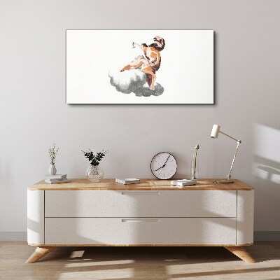 Tablou canvas Înger pe un nor