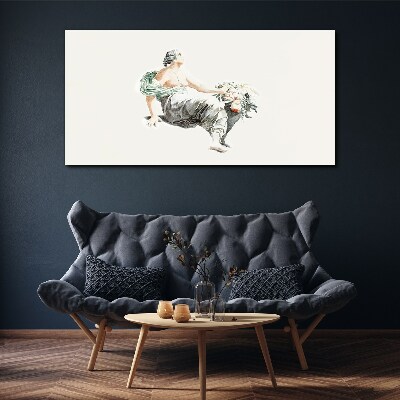 Tablou canvas Muza florilor