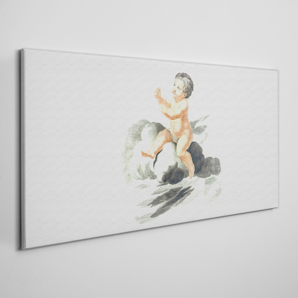 Tablou canvas Bucurie copilărească pe un nor