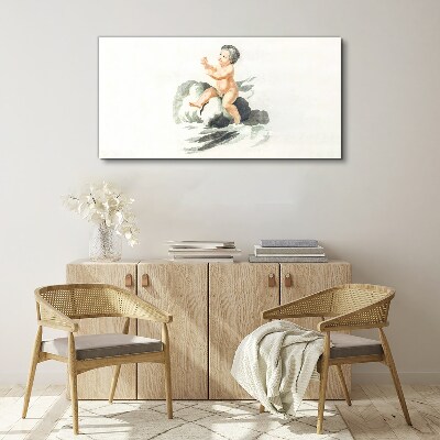 Tablou canvas Bucurie copilărească pe un nor