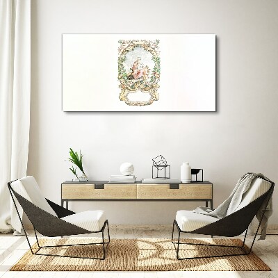 Tablou canvas Scenă romantică într-un cadru decorativ